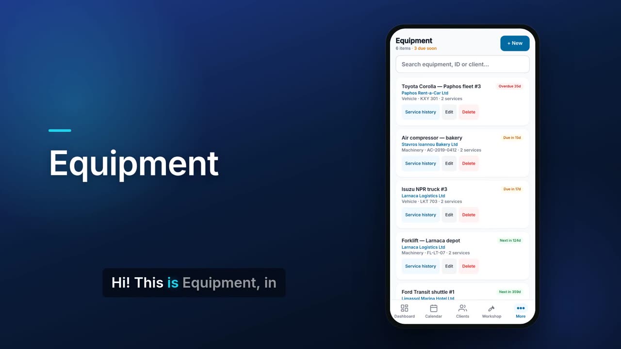 Equipment