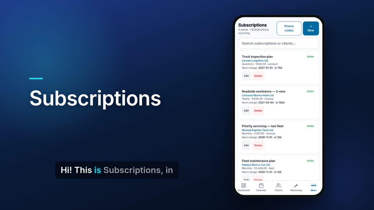 Subscriptions